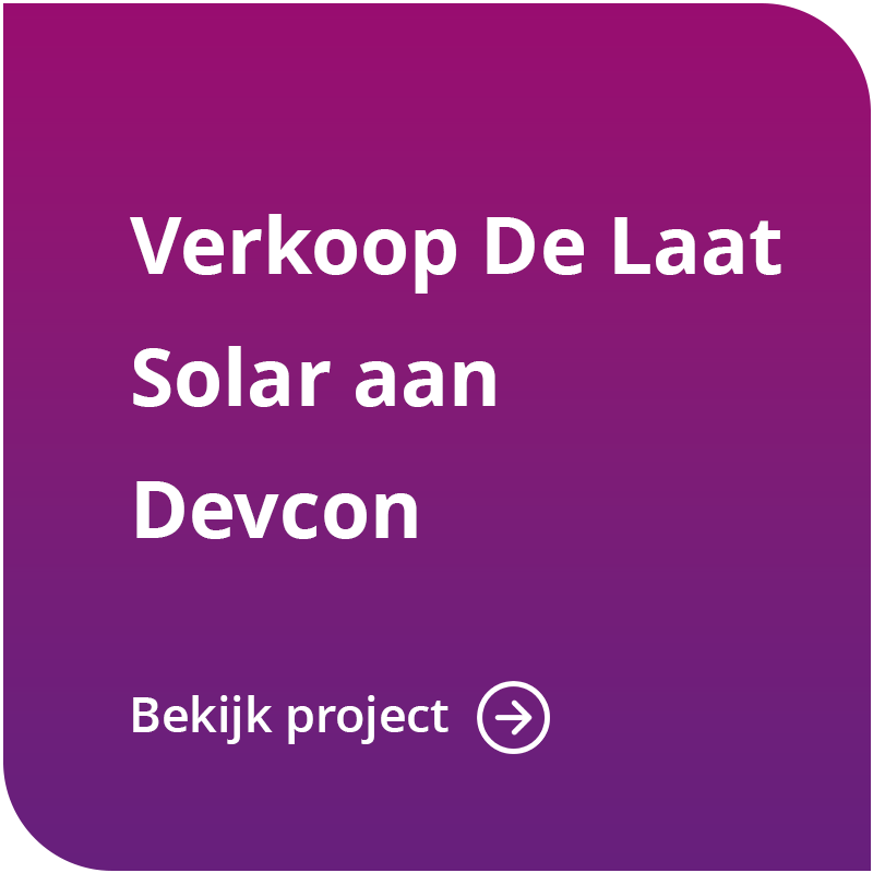 Verkoop De Laat Solar aan Devcon Ecosystems