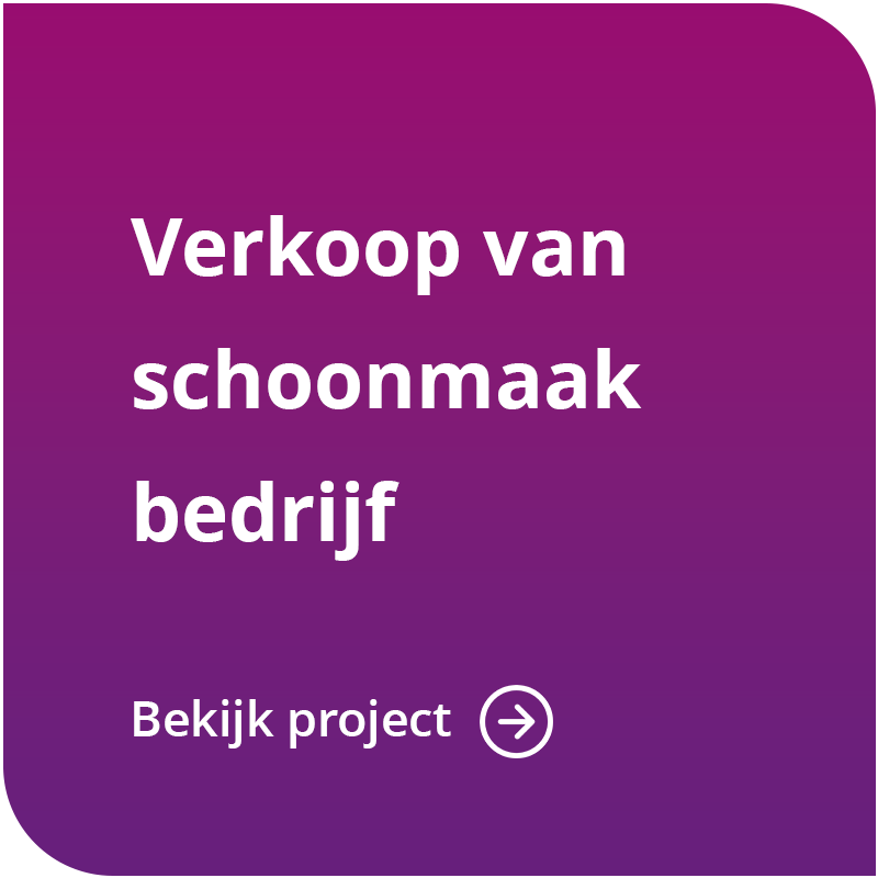 Verkoop van schoonmaakbedrijf